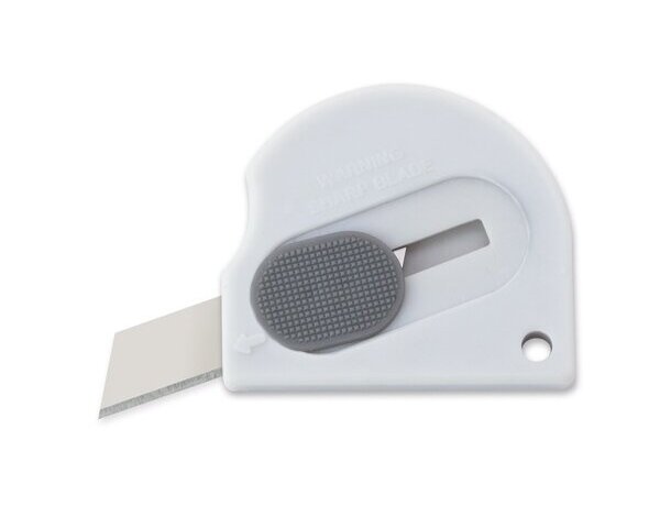 Mini cutter automático Logistic con sistema retráctil Blanco detalle 1