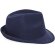 Sombrero con ala irregular azul marino