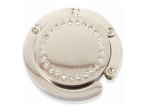 Cuelgabolsos plegable con brillantes de fantasia