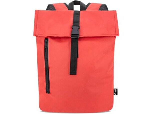 Mochila Benett RPET reciclado de gran capacidad Rojo detalle 7