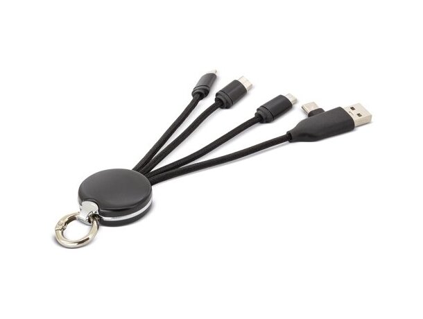 Multicargador Alexei con triple conector simultáneo detalle 2