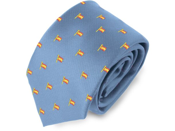 Corbata con diseño de mastil de España detalle 1