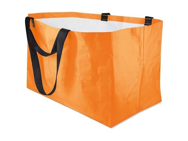 Bolsa polipropileno laminado brillo Merlin gran capacidad Naranja detalle 6