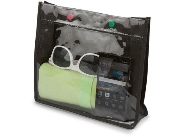 Neceser de pvc y non woven fucsia
