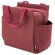 Bolsa nevera Yaky con interior aislante y bolsillos laterales Burdeos detalle 2
