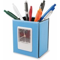 Portalapicero con calendario y reloj personalizado azul Portalapicero con calendario y reloj personalizado azul