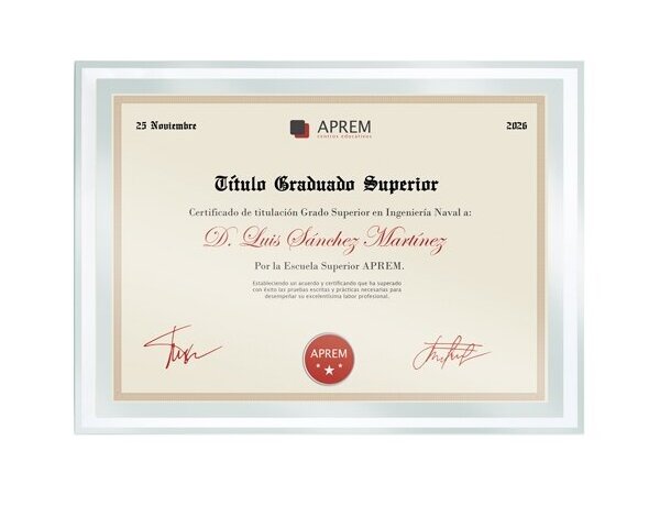 Marco de cristal con clip para diploma A4 con grabación láser detalle 5