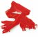 Bufanda de colores para adultos personalizada roja