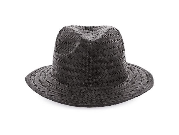 Sombrero de paja de colores negro