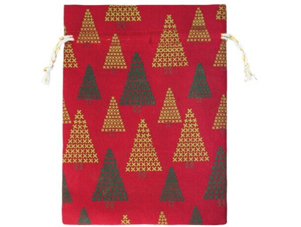 Bolsa regalo navideña Sherwood en poliéster con estampación DTF detalle 3