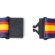 Lanyard bandera ancha Policia poliéster con cierre seguridad Azul marino detalle 6