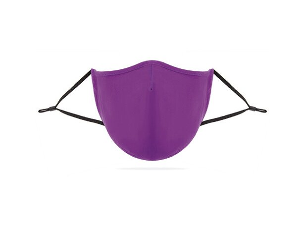 Mascarilla de tela personalizada con filtro de 3 capas lila