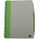 Libreta A4 en cartón reciclado con boligrafo verde
