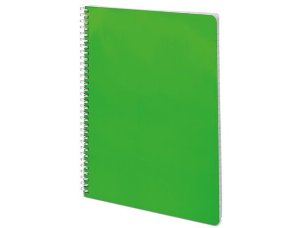 Libreta Livorno A4 con planning semanal y tapa de cartón resistente Verde detalle 9