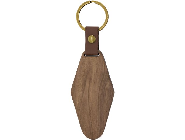 Llavero de madera Samoa con forma rombo detalle 1
