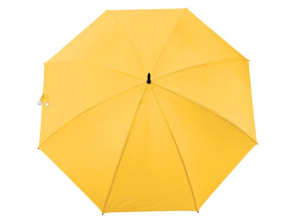 Paraguas antiventisca Storm con logo amarilla