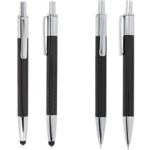 Set Boligrafo Y Portaminas Touch Carbon Fiber Pierre Cardin
