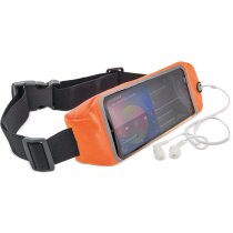 Riñonera con salida de auriculares personalizada azul Riñonera con salida de auriculares personalizada azul