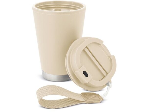 Vaso térmico hermético Tulcán 380ml con cinta de transporte Crudo detalle 5