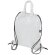 Bolsa mochila RPET Carot con cuerdas ajustables Blanco detalle 4