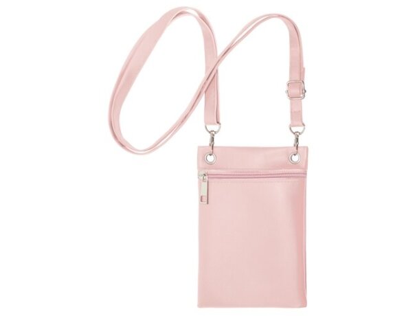 Bolso portatodo Ryky con asa ajustable extraíble y cierre cremallera Rosa detalle 10