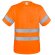 Camiseta con bolsillo y bandas reflectantes Krz Naranja detalle 1