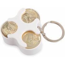 Llavero clasificador monedas blanco Llavero clasificador monedas blanco