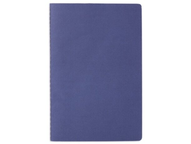 Libreta Santorini con cubierta de papel y hojas lisas Azul royal detalle 16