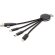 Multicargador Alexei con triple conector simultáneo detalle 3