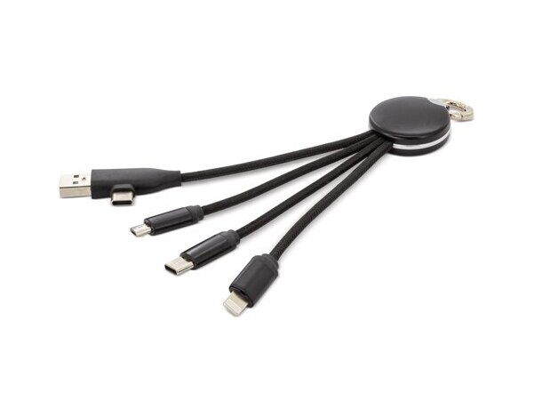 Multicargador Alexei con triple conector simultáneo detalle 3