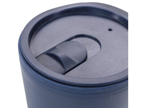 Vaso térmico doble pared con base de corcho Veneza 300ml Azul marino detalle 10