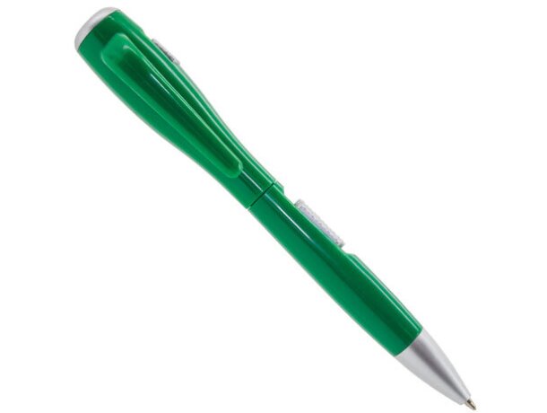 Bolígrafo con linterna verde
