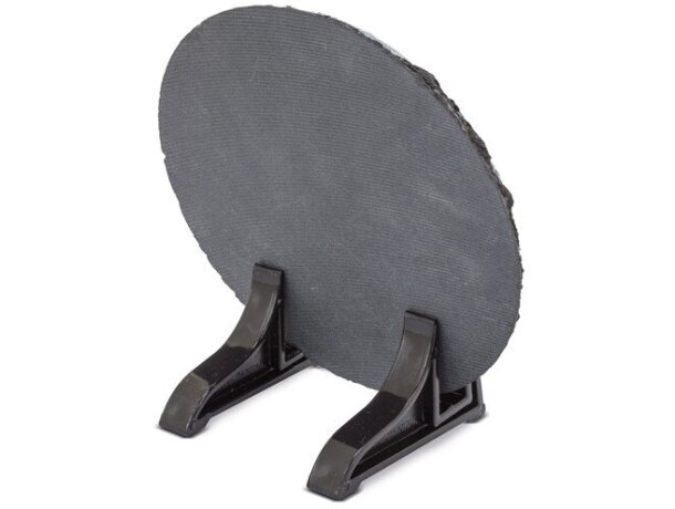 Portafotos Zemy en pizarra natural con soporte integrado detalle 2