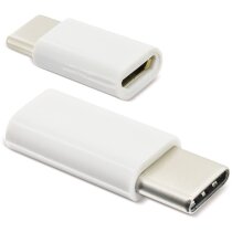 Adaptador promocional microusb a usb-c plástico abs