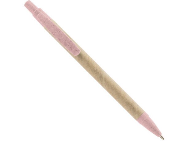 Boligrafo fibra de trigo Ecobio rosa