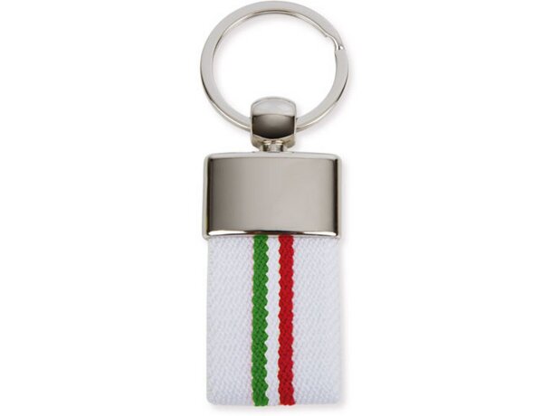 Llavero cinturon bandera Derex italia/blanco