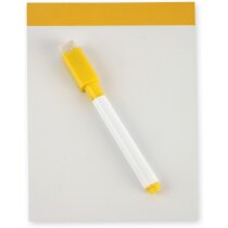 Pizarra pequeña mágnetica con rotulador amarilla personalizado