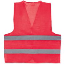 Chaleco de poliester de alta visibilidad personalizado amarillo