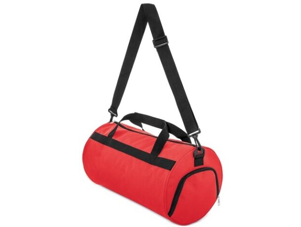 Bolsa deporte con zapatero Fitness en poliéster 100% Rojo detalle 14