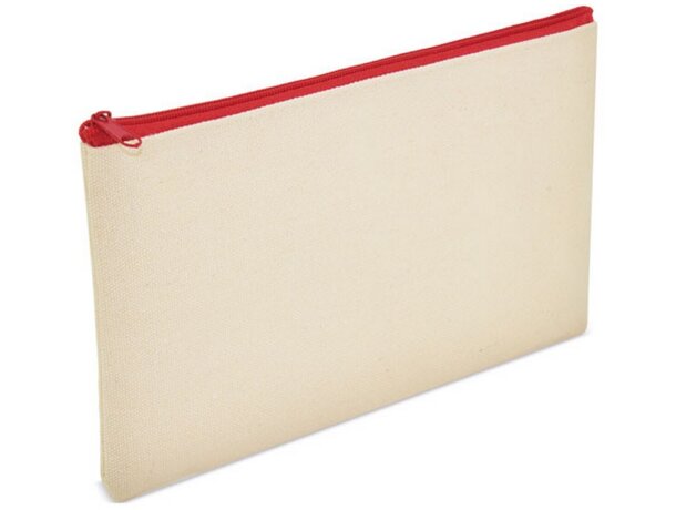 Neceser de algodón canvas Chirri rojo