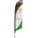 Soporte bandera forma pluma 2 m