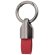 Llavero Turón de metal y PU con grabación láser personalizable Rojo detalle 5