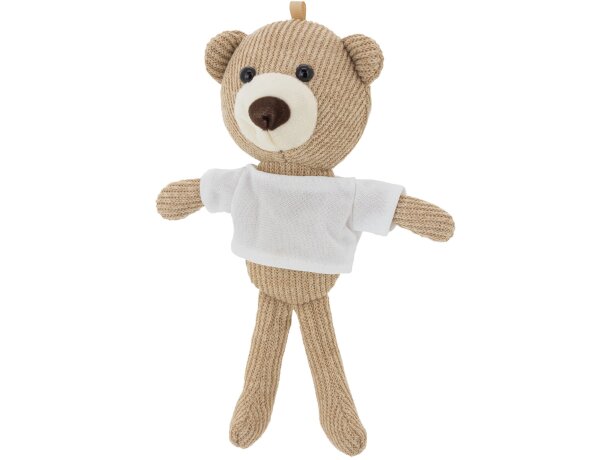 Peluche osito Cuddly de poliéster suave personalizable detalle 3