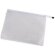 Bolsa grande de pvc con cremallera blanco