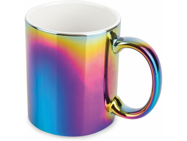 Mug ceramica metalizada multicolor Sybal personalizada multicolor