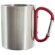 Taza con mosqueton plus personalizado rojo