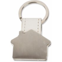 Llavero personalizado en forma de casa metálico con cinta personalizado Llavero personalizado en forma de casa metálico con cinta personalizado