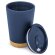 Vaso térmico doble pared con base de corcho Veneza 300ml Azul marino detalle 9