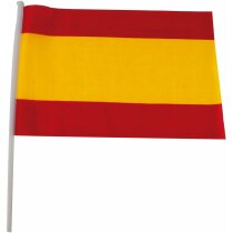 Banderín Jano poliéster bicolor palo mano evento