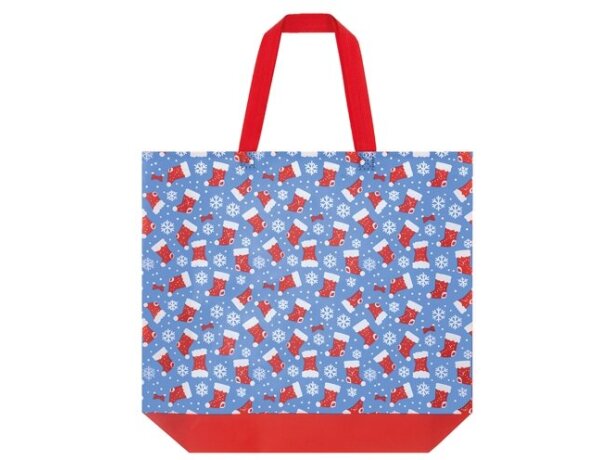 Bolsa regalo navideña Gratia non woven laminado resistente detalle 3